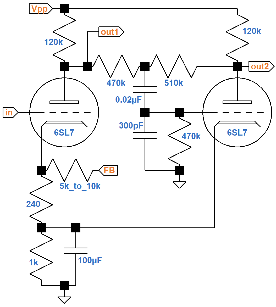 Ampeg M-15 phase inverter