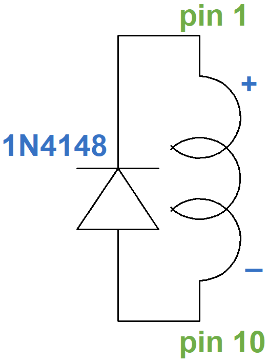 1N4148 flyback diode