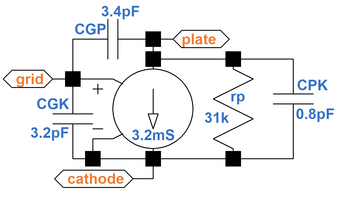 parallel 12AX7 small-signal model