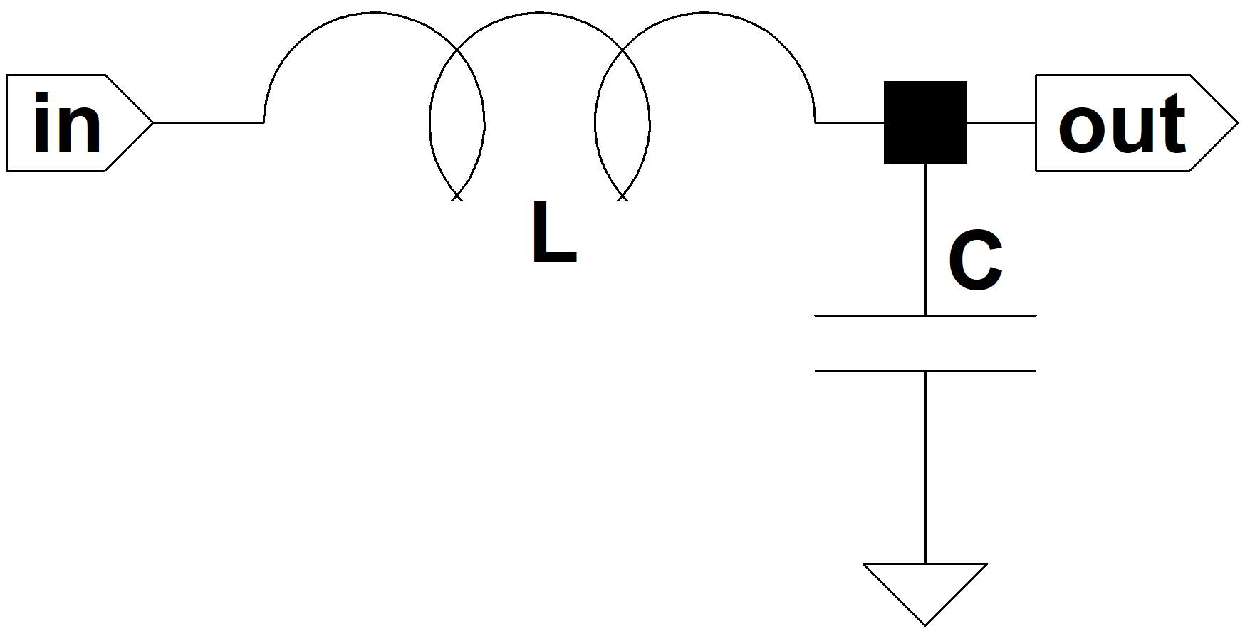 guitar amp LC lowpass filter