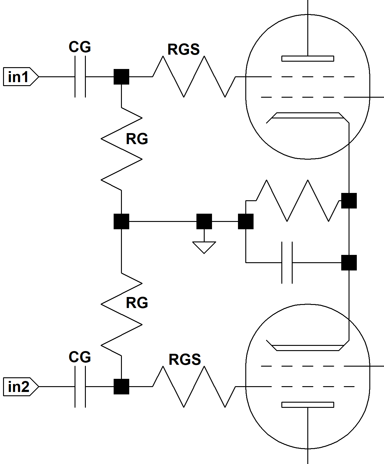 guitar push-pull power amp circuit