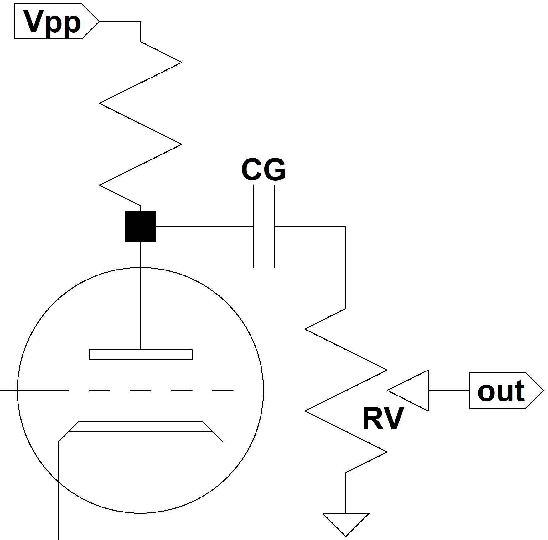 guitar amp coupling capacitor circuit