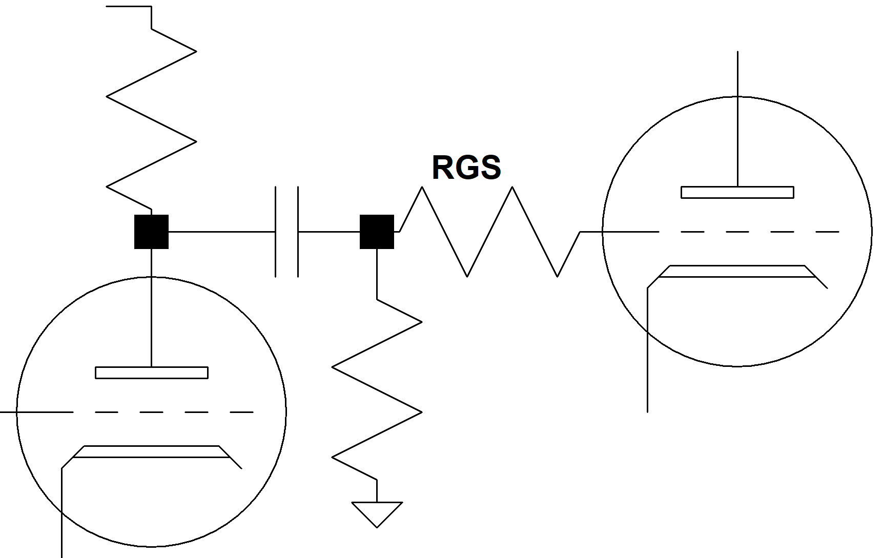 guitar amp grid-stopper resistor circuit