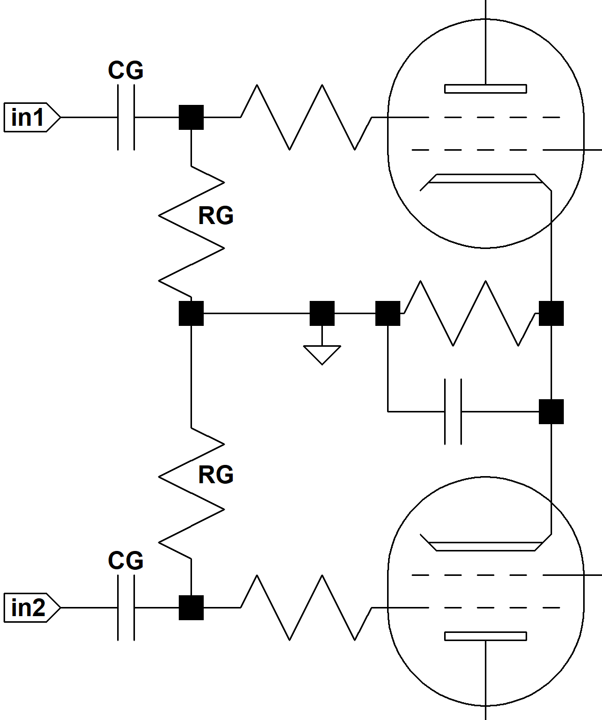 guitar push-pull power amp circuit