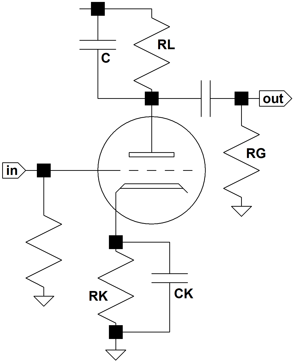 guitar amp plate bypass capacitor circuit