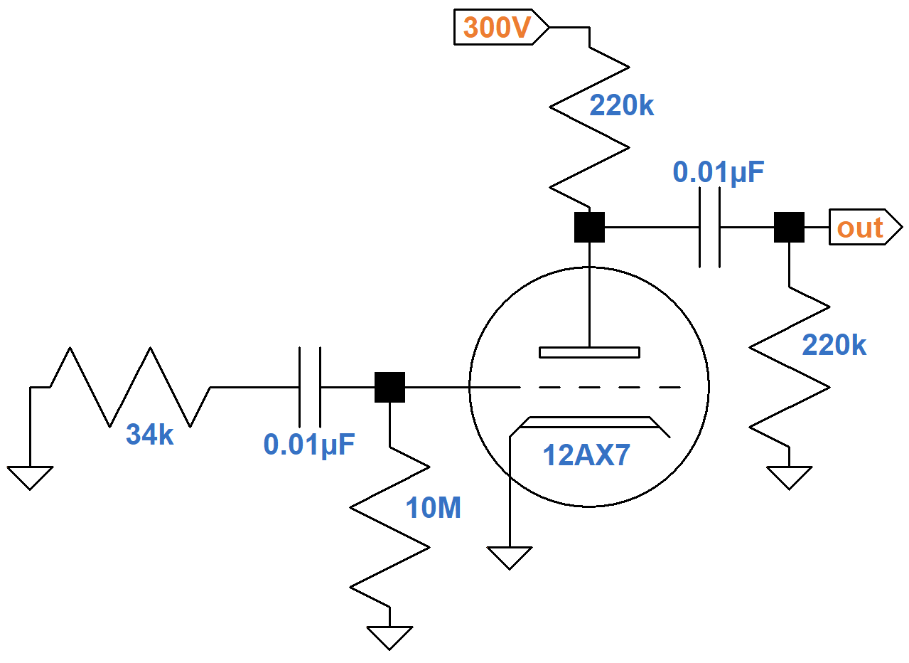 Rickenbacher M8E preamp schematic