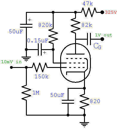 EF86 preamp final design